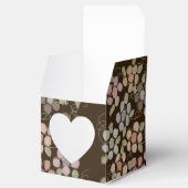 Mooie Bloemen Papier Hart Chocolade Favoriete Doos Bedankdoosjes (Geopend)