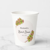 Mooie bloemen papieren bekers (Voorkant)