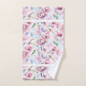 Mooie bloemen patroon bad handdoek (Handdoek)
