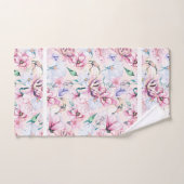 Mooie bloemen patroon bad handdoek (Handdoek)