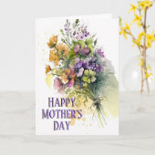 Mooie bloemen, perfecte Moederdag Kaart (Gele Bloem)