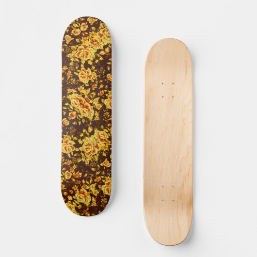 Mooie  bloemen persoonlijk skateboard (Voorkant)