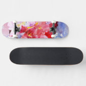 Mooie bloemen persoonlijk skateboard (Horizontaal)