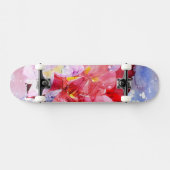 Mooie bloemen persoonlijk skateboard (Horizontaal)