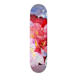 Mooie bloemen persoonlijk skateboard