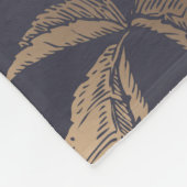 Mooie bloemen pinda's, rozen en vlinders. fleece deken (Hoek)