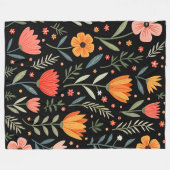  Mooie Bloemen Populair Collectie Fleece Deken (Voorkant (Horizontaal))