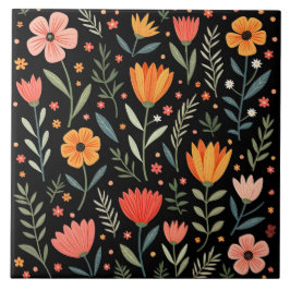  Mooie Bloemen Populair Collectie Tegeltje