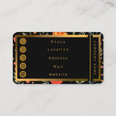  Mooie Bloemen Populair Collectie Visitekaartje (Achterkant)