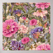 Mooie  bloemen poster (Voorkant)