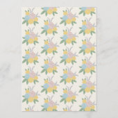 Mooie Bloemen Pram Rustieke Bloemen Baby shower Kaart (Achterkant)