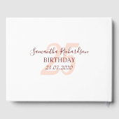 Mooie bloemen psalm 91 Birthday Guest Book Gastenboek (Achterkant)