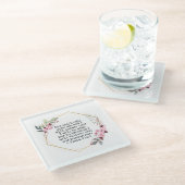 Mooie Bloemen Psalm 91 Glas Onderzetter Glazen Onderzetter (Schuin)