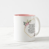 Mooie Bloemen Psalm 91 Koffie Mok (Voorkant rechts)