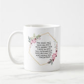 Mooie Bloemen Psalm 91 Koffie Mok (Links)