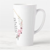 Mooie Bloemen Psalm 91 Latte Mok (Rechts)