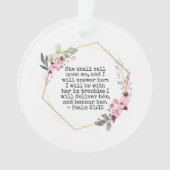 Mooie Bloemen Psalm 91 Ornament (voorkant)