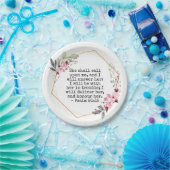 Mooie Bloemen Psalm 91 Papier Bord (Feest)