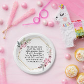 Mooie Bloemen Psalm 91 Papier Bord (Feest)