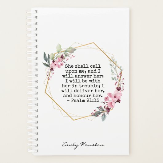 Mooie Bloemen Psalm 91 Planner (Voorkant)
