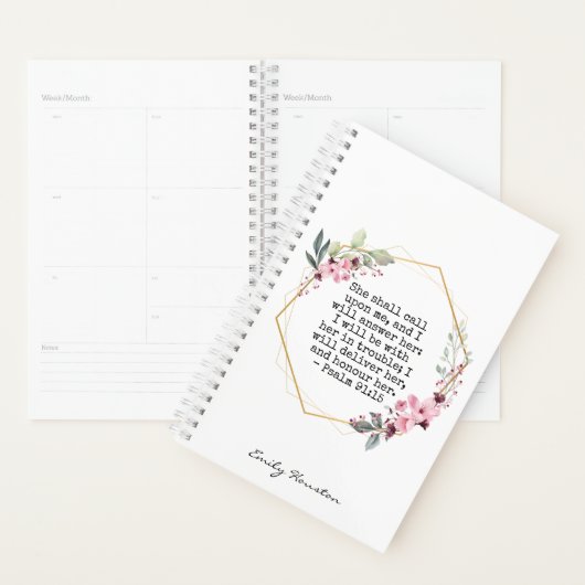 Mooie Bloemen Psalm 91 Planner (Display)