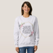 Mooie Bloemen Psalm 91 sweatshirt (Voorkant volledig)