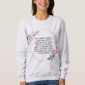 Mooie Bloemen Psalm 91 sweatshirt (Voorkant)
