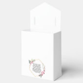 Mooie bloemen psalm 91 voordoos bedankdoosjes (Geopend)