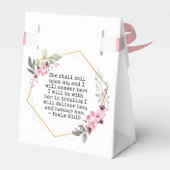 Mooie bloemen psalm 91 voordoos bedankdoosjes (Achterkant)