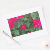 Mooie bloemen rechthoekige sticker (Envelop)
