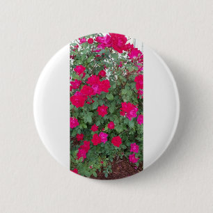 Mooie bloemen ronde button 5,7 cm