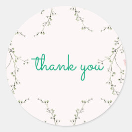 Mooie bloemen  ronde sticker
