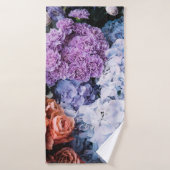 Mooie bloemen (rozen, hydrangeas, c badhanddoek (Badhanddoek)