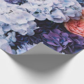 Mooie bloemen (rozen, hydrangeas, c cadeaupapier (Hoek)