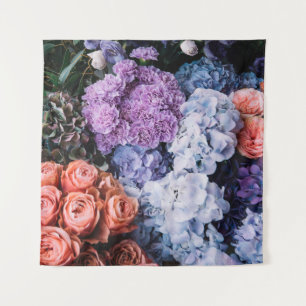 Mooie bloemen (rozen, hydrangeas, c wandkleed