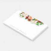 Mooie Bloemen Rozen Kleurrijke Bloemen Waterverf Post-it® Notes (Schuin)