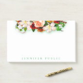 Mooie Bloemen Rozen Kleurrijke Bloemen Waterverf Post-it® Notes (Op bureau)