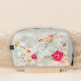 Mooie Bloemen Rozen Monogram Toilettasje