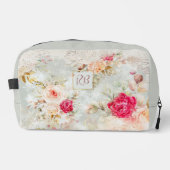 Mooie  Bloemen Rozen Monogram Toilettasje (Voorkant)