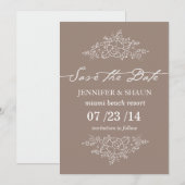 mooie bloemen save the date (Voorkant / Achterkant)