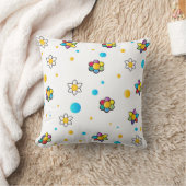 Mooie bloemen schattig patroon voor Kinderkamer Kussen (Deken)