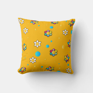 Mooie bloemen schattig patroon voor Kinderkamer Kussen