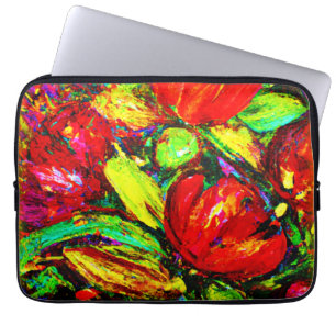"Mooie bloemen" — Schudkunst — Nu kopen Laptop Sleeve