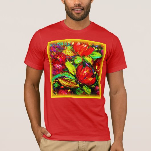 "Mooie bloemen" — Schudkunst — Nu kopen T-shirt (Voorkant)