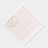 Mooie bloemen  servet (Hoek)
