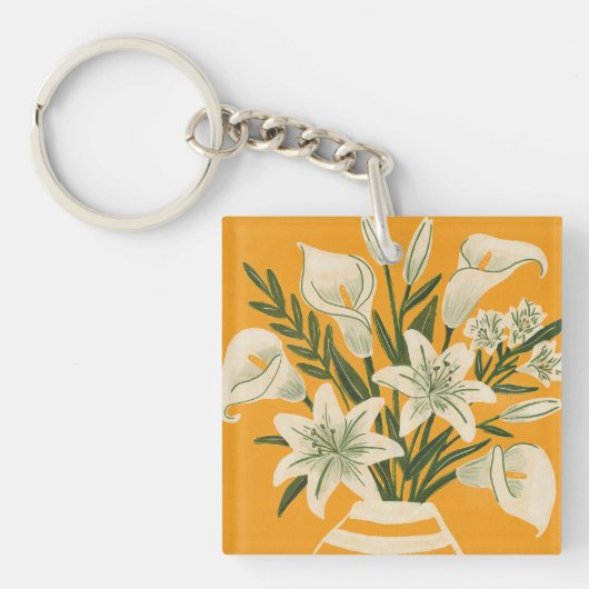 Mooie Bloemen Sleutelhanger (voorkant)