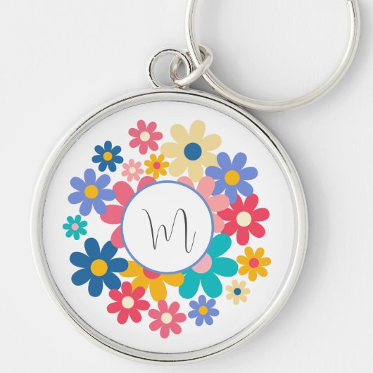 Mooie Bloemen Sleutelhanger (Voorkant)