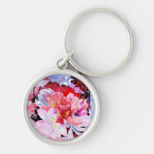 Mooie bloemen sleutelhanger