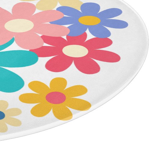 Mooie Bloemen Snijplank (Hoek)