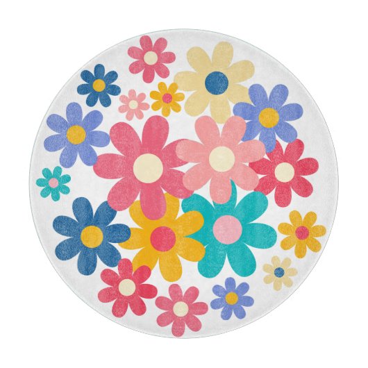 Mooie Bloemen Snijplank (Voorkant)